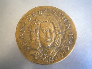 Great Medal Jean Sebastian Bach Bronze Gold Writer Holme 1966 Music - Picture 1 of 10
