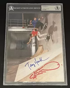 Tony Hawk Steve O Dual Signed 8x10 Photo Autographed BAS Slabbed Authenticated - Picture 1 of 5