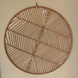 Crate and Barrel Copper Iron Wire Round Dining Table Placemats - 14" Diameter - Picture 1 of 3