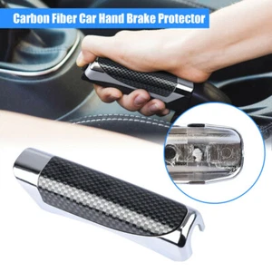 1X Manija de freno de mano estilo fibra de carbono para automóvil Cubierta protectora contra rotura de mano - Imagen 1 de 20