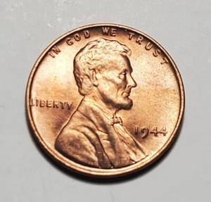 Lincoln Wheat Penny 1944 sin circular #C7883 - Imagen 1 de 2