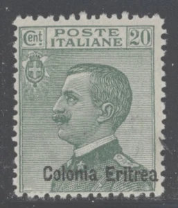 Eritrea 1925 20c Green King Victor Emmanuel Sc# 38 NH - Picture 1 of 1