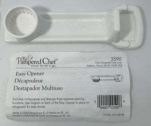 Pampered Chef Easy Opener #2590 Tool Magnetic Bottle Jar Opener 3 Functions - Picture 1 of 4