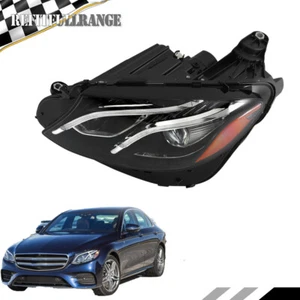LED Headlight Black For 2017-2019 20 Mercedes Benz E-Class W213 E300 Driver Side - Picture 1 of 14