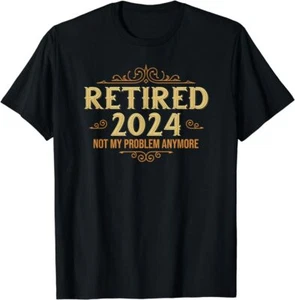 Retired 2024, Retirement Vintage T Shirt Men Fashion Women Kid T Shirt Short NEW - Picture 1 of 5