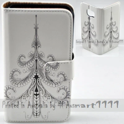 Funda tipo billetera con estampado de árbol de Navidad para teléfono móvil Huawei Series Foto 1 de 3