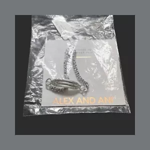 Alex and Ani Atlantean Rafalein Silver Tone Magnetic Clasp Chain Bracelet NWT - Picture 1 of 4