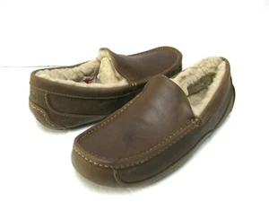 UGG ASCOT MEN SLIPPER LEATHER TAN US 14 3E /UK 13 /EU 48.5 - Picture 1 of 5