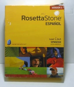 Rosetta Stone Spanish (Latin America) Espanol Level 1-3 Set Version 3 - Picture 1 of 4