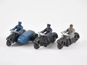 Dinky Toys GB No. 37B Motor Cycle Police 37A Moto 43B RAC Patrol Side Car - Picture 1 of 7