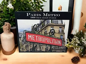Rompecabezas Pinkey Puzzles París Francia Metro 1000 piezas Rompecabezas Letrero - Imagen 1 de 6