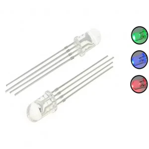 10x Diodo Led RGB 5mm 4 pines tricolor Catodo comun pin multicolor REF0368 - Imagen 1 de 4