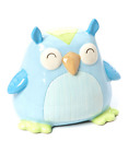 Blue Baby Owl Ceramic Bank Nat & Jules Demdaco # N00020