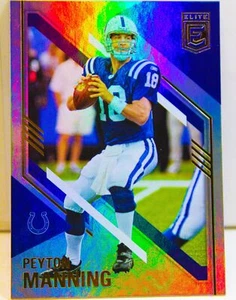 Peyton Manning 2021 Donruss Elite Football Silver Refractor Card #56 Indy Colts - Picture 1 of 3