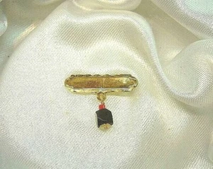 Spilla bambino nuova oro 14kt Azabache vuota (per incisione) - Foto 1 di 4