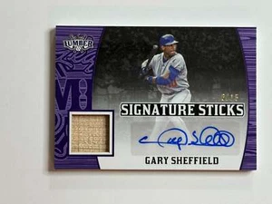 2024 Blattholz Signature Sticks Auto Relikt Gary Sheffield 6/15 - Bild 1 von 2