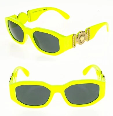 Gafas de sol unisex estrechas VERSACE BIGGIE Medusa Emblem 4361 amarillo fluo VE4361 Foto 1 de 4