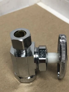 ariscoupe Speedy Valve 3/8 in. FIP x 3/8 in. COMP ChromeShut-Off Valve-Straight - Picture 1 of 2