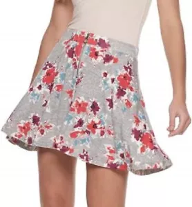 SO Juniors Gris Floral Cremallera Frontal Falda de Patinador Talla XXL Nueva con Etiquetas Ropa de Mujer - Imagen 1 de 1