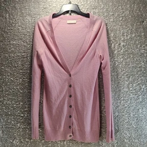 Martin + Osa Pink Button Down Cashmere Silk Cardigan Women's S, XS V-Neck - Picture 1 of 7