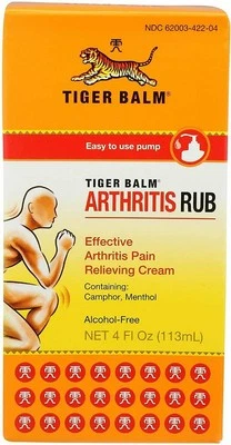 Bálsamo de tigre frotar artritis crema eficaz para aliviar el dolor mentol sin alcohol 4 oz Foto 1 de 4