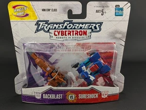Transformers Cybertron Backblast vs Sureshock Minicon SEALED Hasbro 2004 - Picture 1 of 5