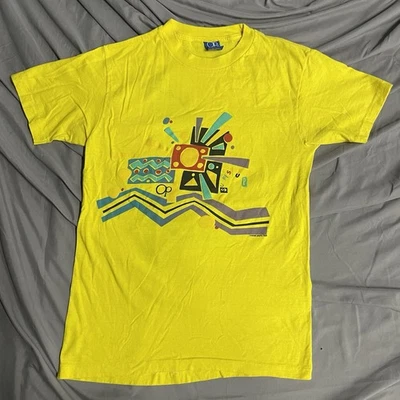 Camiseta De Colección Años 80 Ocean Pacific OP Gráfica Grande Puntada Única Surf Playa EE. UU. Foto 1 de 4