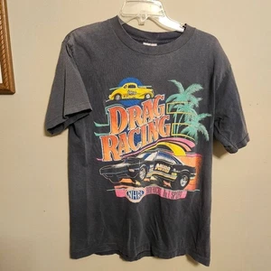 Camiseta grande vintage de neón de carreras de arrastre de la NHRA de los 90 - Imagen 1 de 9