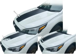 Hood Blackout Racing Stripe Decal Compatible with Subaru Outback 2014-2024 Wilde - Picture 1 of 4