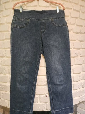 Pantalones de mezclilla capri Style & Co cintura elástica talla M Foto 1 de 4