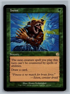 Magic The Gathering Torment Insist #127/143 MTG TCG CCG - Image 1 of 2