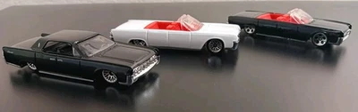 Hot Wheels 1964 Lincoln Continental 2000 First Editions White & Black LOT OF 3 - Image 1 of 4
