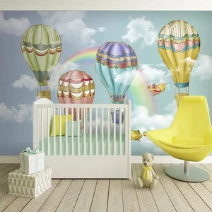 Fotomural no tejido papel pintado murales globo de hidrógeno puente arco iris 9568 - Imagen 1 de 4