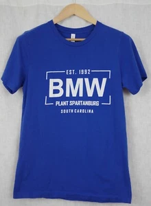 BMW Plant Spartanburg South Carolina Blue T Shirt Slim Medium - Picture 1 of 3