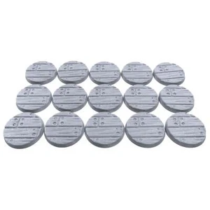 Miniature Bases - Scenic Texture - Tread Plate - 32mm (15pcs), for DND & RPGs - Picture 1 of 2