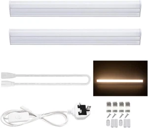 Tekmelau 30cm T5 LED Integrated Light Fixture, 5W 3000K Warm White with ON/Off S - Picture 1 of 11