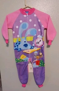 Vintage Blue's Clues Pink Pajamas Size 5 Used As-Is - Picture 1 of 7