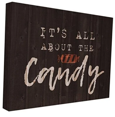 The Stupell Home Décor Collection Its All About The Candy lona estirada  Foto 1 de 4