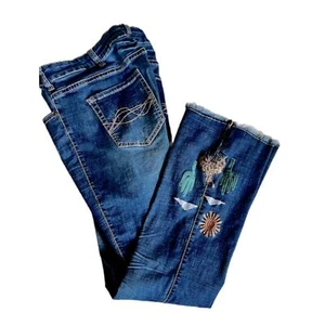 Cowgirl Tuff Oase Hose Bootcut mit Pferd/Kaktus Stickerei 40 X 33 - Bild 1 von 11
