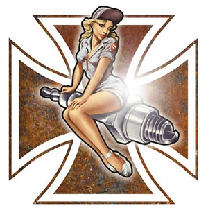  Pin Up 60cm Aufkleber Sticker Auto US-Cars Auto Pinup Retro Tuning OEM Oldtimer - Bild 1 von 1