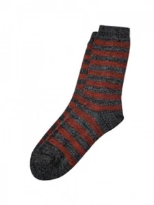 Tey-Art - Melange Striped Alpaca Socks - Rust - Medium - Picture 1 of 1