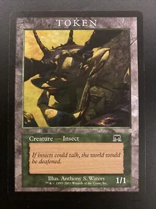1/1 Insect Token MTG Magic Player Rewards Onslaught Set Version NM English - Picture 1 of 2