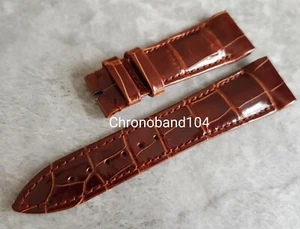 Original OEM Franck Muller 21/16mm braun glänzend Leder Uhrenarmband Band UNBENUTZT - Bild 1 von 8