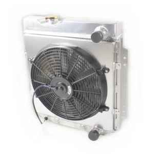 3 Row Radiator & Fan Shroud For 1963-1966 Ford Mustang Falcon Mercury Comet V8 - Picture 1 of 8