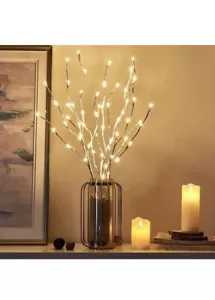 30” Lighted Birch Tree Limbs (Twigs) Pre-Lit White Birch Twig Plug In Powers - Picture 1 of 7