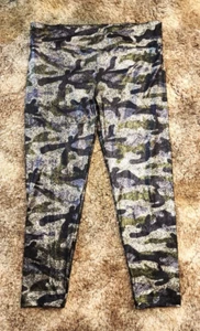 #249 No Boundaries Women's 3XL Glittery Camo Leggings Multi Colored NWOT - Picture 1 of 7