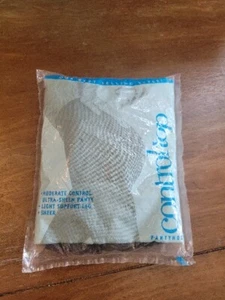 SILKIES 070206 Size M Off Black Barely Black Control Top Pantyhose NEW Vintage - Picture 1 of 6