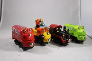 Chuggington Railway Train Old Puffer Pete Ol’ Engine Wooden Wilson Skylar Lot - Picture 1 of 15
