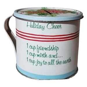 Jasco Dose Holiday Cheer Coin Bank Vintage Dekor Hong Kong Original - Bild 1 von 10