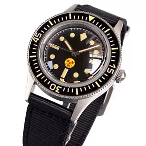 Radiation Dial 50-Fathoms Sapphire Glass Men Retro 40mm NH35A Automatic Watches - Picture 1 of 8